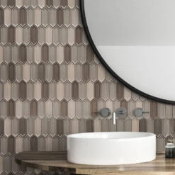 Dimension Taupe Mix Beveled Picket