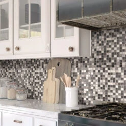 Eclectic Grey Micro Square Mosaic Tile