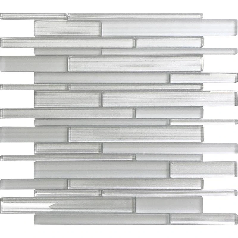 Fabrique White Linear Glass Mosaic Tile - Image 2