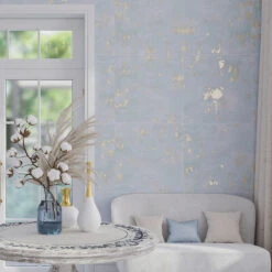 Gilded Age Blue Natural 24x24