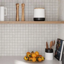 Gilded Age White Natural Mosaic