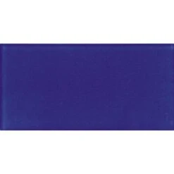 Glacier Cobalt Blue 3X6 Frosted Glass Tile