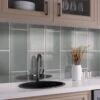 Glacier Gray 8X16 Polished Glass Tile