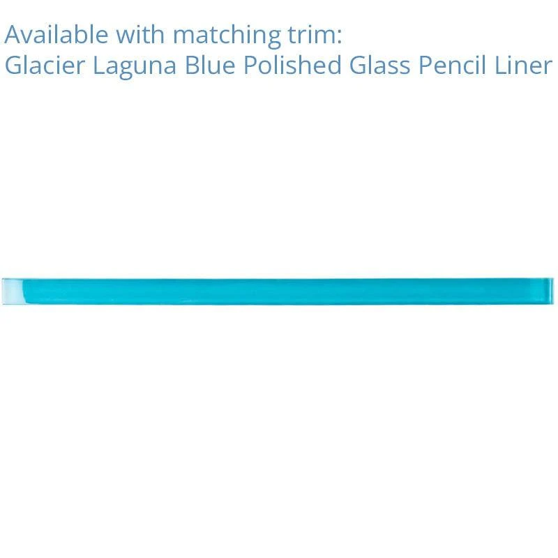 Glacier Laguna Blue 3X12 Polished Glass Tile - Image 10