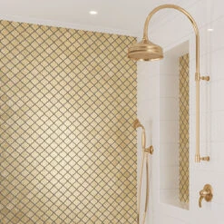 Gold Arabesque Mosaic Tile