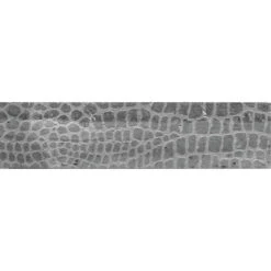Grey Limestone Gator Etched Subway Tile