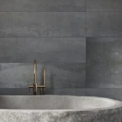 Ionic Steel 11.8" X 47.2" Rectified Porcelain Tile