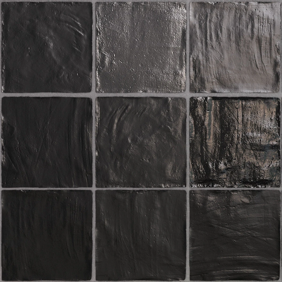 Mallorca Black Ceramic Tile 4x4 - Image 4