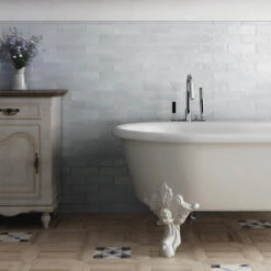 Mallorca Blue Ceramic Subway Tile 2.5x8