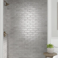 Mallorca Grey Ceramic Subway Tile 2.5x8