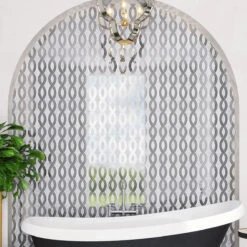 Mirror Ribbon Carrara & Mirror Mosaic Tile