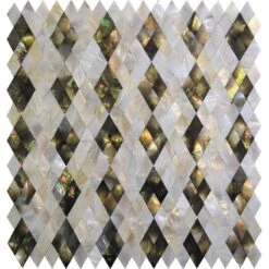 Mother Of Pearl Diamonds Mosaic Tile