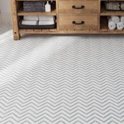 Nova Chevron Carrara Marble Tile