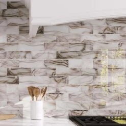 Sea Glass Amber 3X9 Tile