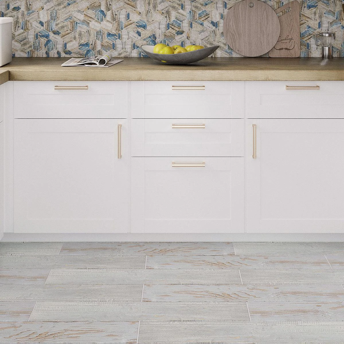 Painted Wood Blue - Image 2