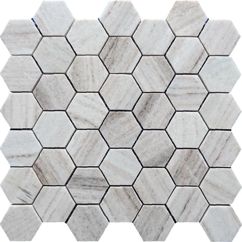 Sand Valley 2" Polished Hexagon Mosaic Tile - Image 2