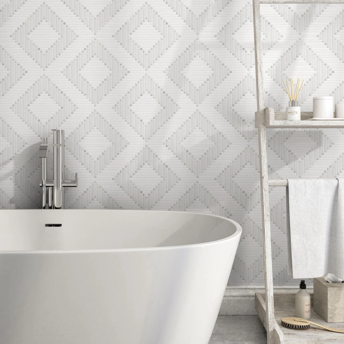 Santorini Geometric White - Image 3