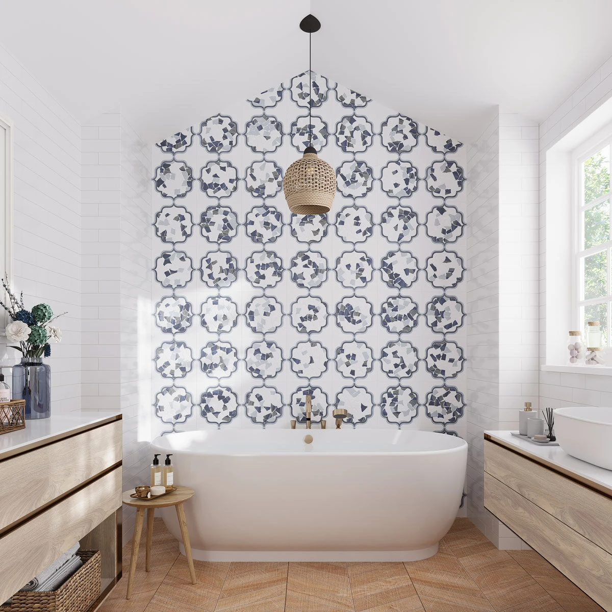 Santorini Medallion Blue - Image 4