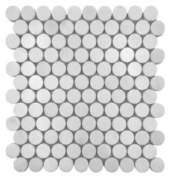 Thassos White Polished 1 Inch Penny Round Marble Mosaic Tile