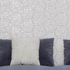 Tropical Sand Terrazzo Hex Porcelain Tile