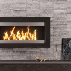 Wooden Beige Gator Etched Subway Marble Tile